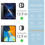 Soke Ultra Hybrid Serisi iPad Pro Klf (12.9 in)(6/5/4/3.Nesil)-Matcha Green