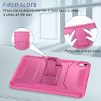 Soke iPad Air M2/M3 Tam Korumal Klf (11 in)-Hot Pink