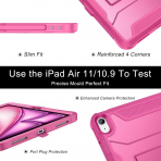 Soke iPad Air M2/M3 Tam Korumal Klf (11 in)-Hot Pink