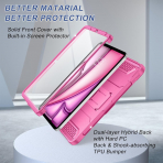 Soke iPad Air M2/M3 Tam Korumal Klf (11 in)-Hot Pink