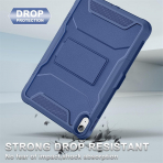 Soke iPad Air M2/M3 Tam Korumal Klf (11 in)-Navy