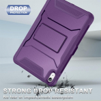 Soke iPad Air M2/M3 Tam Korumal Klf (11 in)-Purple
