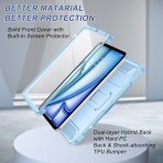 Soke iPad Air M2/M3 Tam Korumal Klf (11 in)-Sky Blue