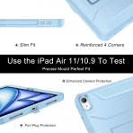 Soke iPad Air M2/M3 Tam Korumal Klf (11 in)-Sky Blue