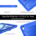 Soke iPad Air M2/M3 Tam Korumal Klf (11 in)-Abyss Blue