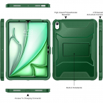 Soke iPad Air M2/M3 Tam Korumal Klf (11 in)-Alpine Green