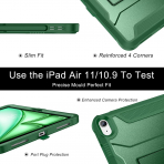 Soke iPad Air M2/M3 Tam Korumal Klf (11 in)-Alpine Green