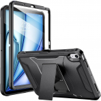 Soke iPad Air M2/M3 Tam Korumal Klf (11 in)-Dark Black