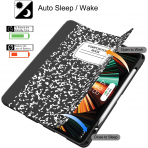 Soke Kalem Blmeli iPad Air Klf (13 in)-Black
