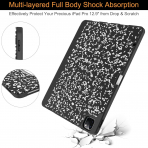 Soke Kalem Blmeli iPad Air Klf (13 in)-Black