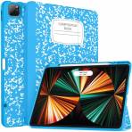 Soke Kalem Blmeli iPad Air Klf (13 in)-Blue