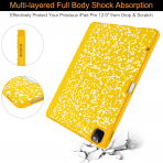 Soke Kalem Blmeli iPad Air Klf (13 in)-Lemon
