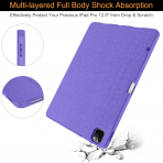 Soke iPad Pro 5/6.Nesil Klf (12.9 in)-Blue Purple