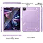 Soke iPad Pro Tam Korumal Standl Klf (11 in)(4.Nesil)-Violet