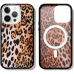 Sonix Apple iPhone 13 Pro Max MagSafe Uyumlu Klf (MIL-STD-810G)-Watercolor Leopard