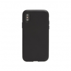 Sonix Apple iPhone X Deri Klf ve Cam Ekran Koruyucu (MIL-STD-810G)-Black