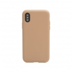 Sonix Apple iPhone X Deri Klf ve Cam Ekran Koruyucu (MIL-STD-810G)-Tan