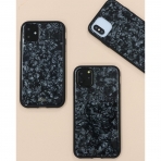 Sonix iPhone 11 Mermer Desenli Klf (MIL-STD-810G)-Black Pearl