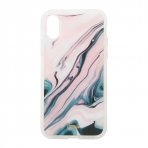 Sonix iPhone X Marble Seri Klf (Cam Ekran Dahil)-BLUSH QUARTZ