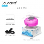 SoundBot SB510 Bluetooth 3.0 Su Geirmez Hoparlr-Pink