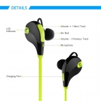 SoundPEATS QY7 Bluetooth Kulak i Kulaklk-Green