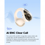 SoundPEATS PearlClip Pro Kablosuz Kulak i Kulaklk-Beige