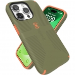 Speck Apple iPhone 15 Pro CandyShell Grip Serisi Klf (MIL-STD-810G)-Bush Green