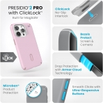 Speck Apple iPhone 15 Pro Presidio2 Pro Grip Serisi Klf (MIL-STD-810G)-Soft Lilac