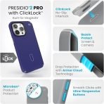 Speck Apple iPhone 15 Pro Max Presidio2 Pro Grip Serisi Klf (MIL-STD-810G)-Future Blue