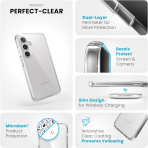 Speck Products Galaxy S24 Presidio Glitter Klf-Clear
