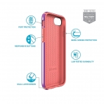 Speck Products iPhone 8 CandyShell Klf (MIL-STD-810G)-Revolution Purple Warning Orange