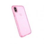 Speck Products iPhone X Presidio Clear Glitter Klf-Bella Pink With Gold Glitter
