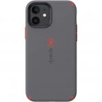 Speck iPhone 12 CandyShell Pro Serisi Klf (MIL-STD-810G)-Moody Grey/Turbo Red