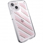 Speck iPhone 13 GemShell Serisi Klf (MIL-STD-810G)-Stripes/Clear