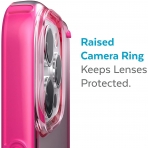 Speck iPhone 13 GemShell Serisi Klf (MIL-STD-810G)-Pink Tint/Neon Berry