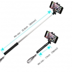 Stalion Bluetooth Selfie Stick-Jet Black