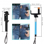 Stalion Bluetooth Selfie Stick-Jet Black