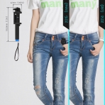 Stalion Bluetooth Selfie Stick-Cyan Blue