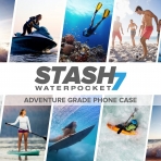 Stash7 Su Geirmez Telefon Klf (6.5 in)-Orange