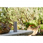 Stelle Audio Dwell Bluetooth Hoparlr- Pewter With Metallic Silver Print