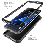 Supcase Samsung Galaxy S7 Edge Rugged Holster Klf (MIL-STD-810G)-Black-Black