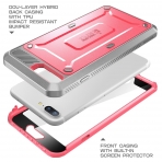 SUPCASE iPhone 7 Plus Unicorn Beetle Pro Serisi Klf ve Ekran Koruyucu (MIL-STD-810G)-Pink