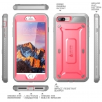 SUPCASE iPhone 7 Plus Unicorn Beetle Pro Serisi Klf ve Ekran Koruyucu (MIL-STD-810G)-Pink