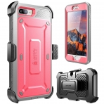 SUPCASE iPhone 7 Plus Unicorn Beetle Pro Serisi Klf ve Ekran Koruyucu (MIL-STD-810G)-Pink
