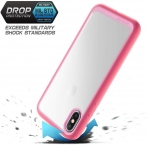 Supcase iPhone XS Max Unicorn Beetle Style Klf-Pink