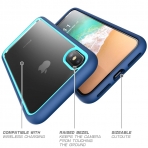 Supcase iPhone XS Max Unicorn Beetle Style Klf-Blue