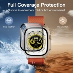 JETech Apple Watch Ultra Uyumlu Ekran Koruyucu(49mm)(3 Adet)-Black