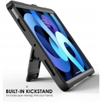 Supveco iPad Air 4  Kalem Blmeli Klf (10.9 in)-Black