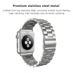 Swees Apple Watch Paslanmaz elik Kay (42mm)-Silver
