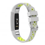 Swees Fitbit Alta HR / Alta Silikon Kay (5.5 in- 7.5 in)- Silver Yellow
